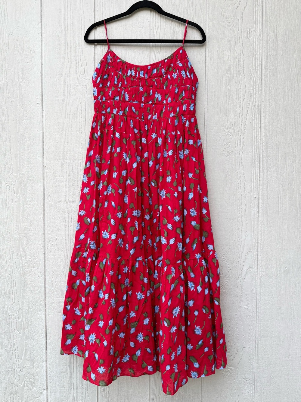 J. Crew Tiered Cotton Dress in Brushed Daisy Print CJ784 Small - Picture 2 of 7